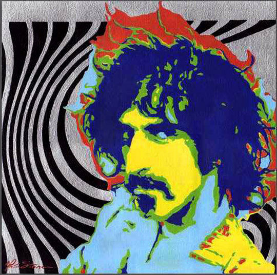 540x536 Frank Zappa Paintings Psychedelic 60 S Pop Art Painting Frank - Frank Zappa Painting