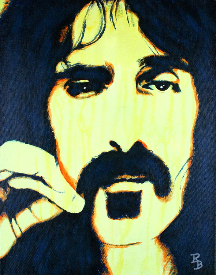 706x900 Frank Zappa Pop Art Painting By Bob Baker - Frank Zappa Painting