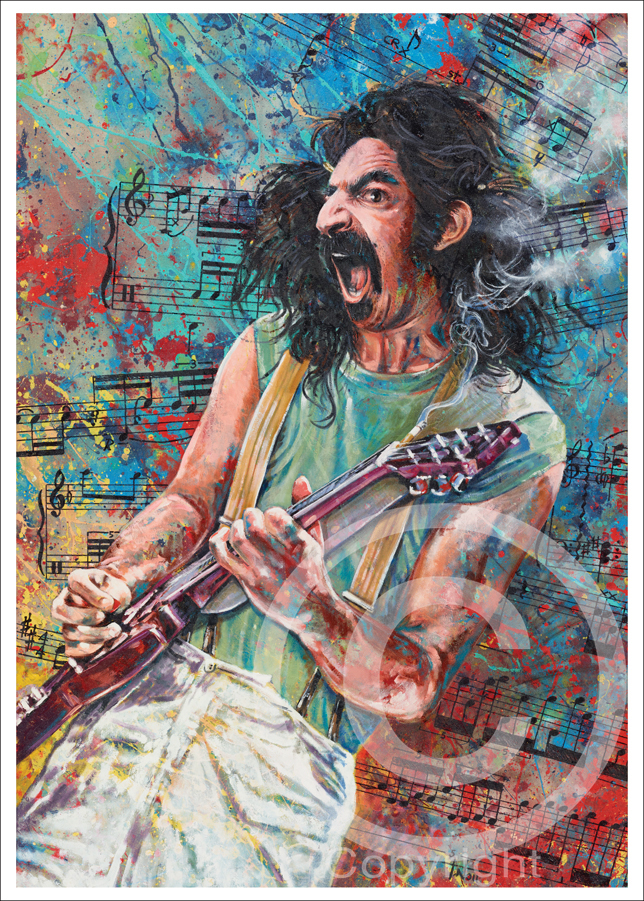 644x901 Tom Nollfrank Zappa Art Print Mutha By Artist Tom Noll Mothers - Frank Zappa Painting