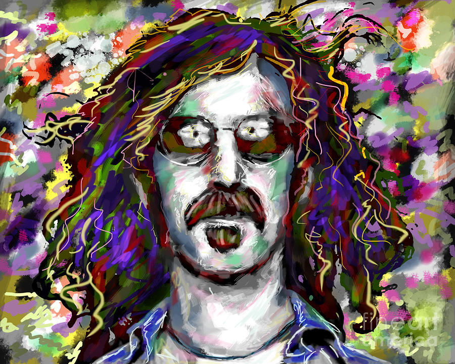 900x720 Frank Zappa Painting Mixed Media By Ryan Rock Artist - Frank Zappa Painting