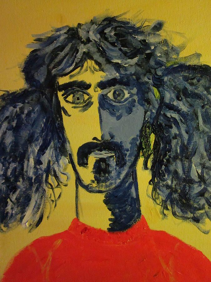 675x900 Frank Zappa Painting By David Sutter Abstract - Frank Zappa Painting