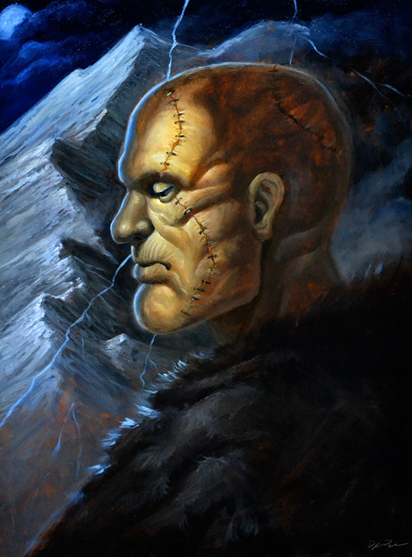 600x810 Frankenstein Book Cover On Behance - Frankenstein Cover Painting