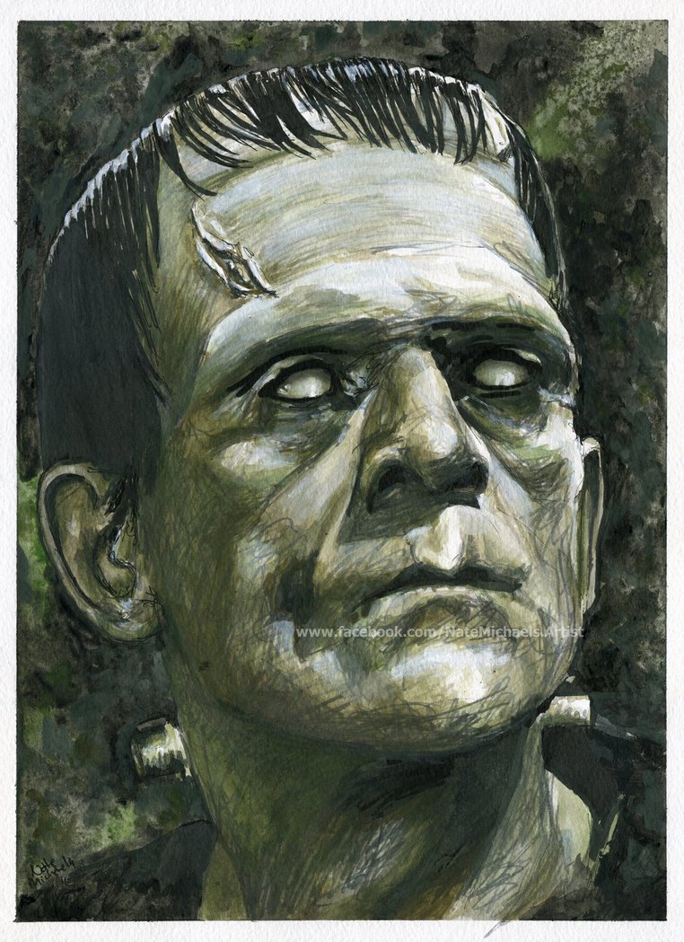 762x1049 Frankenstein - Frankenstein Painting