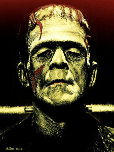 225x300 Frankenstein Paintings Fine Art America - Frankenstein Painting
