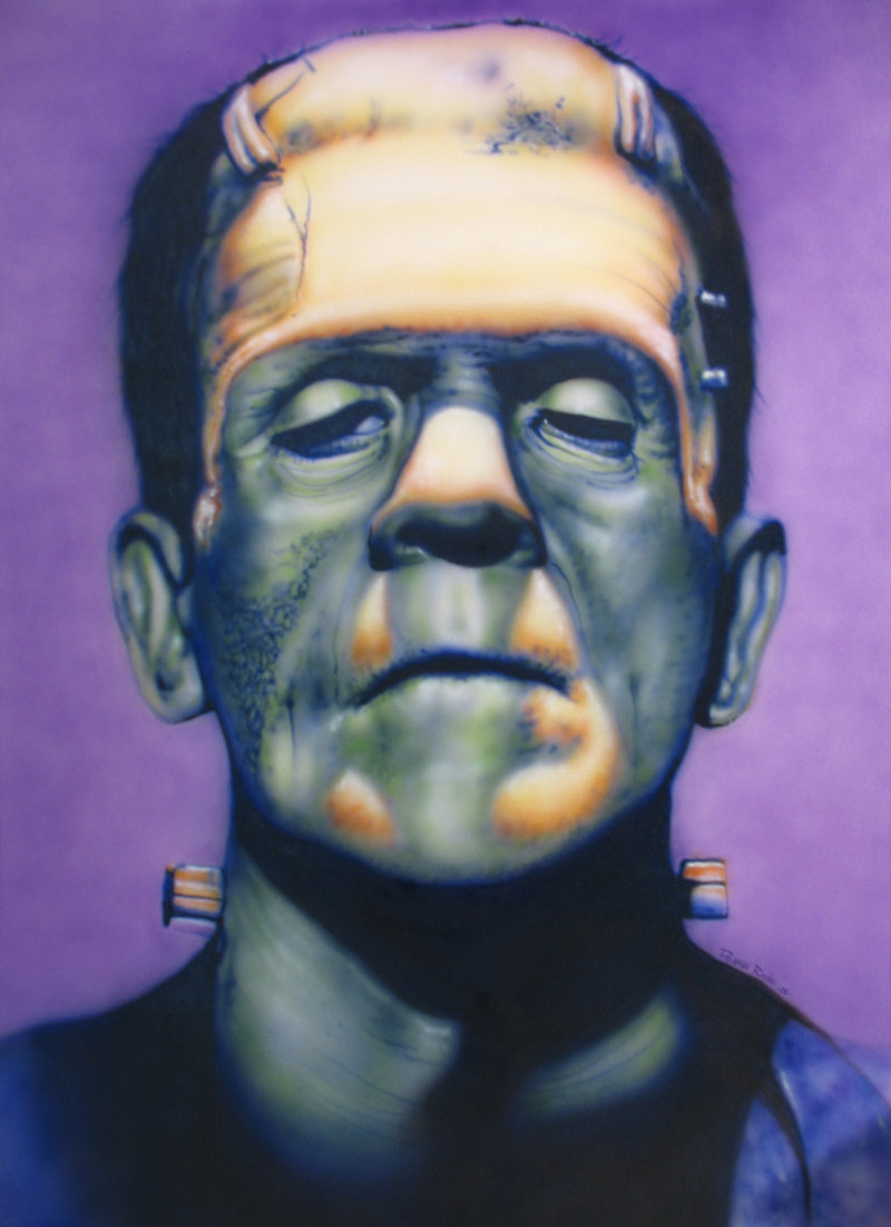 800x1101 Frankenstein By Denmanrooke - Frankenstein Painting