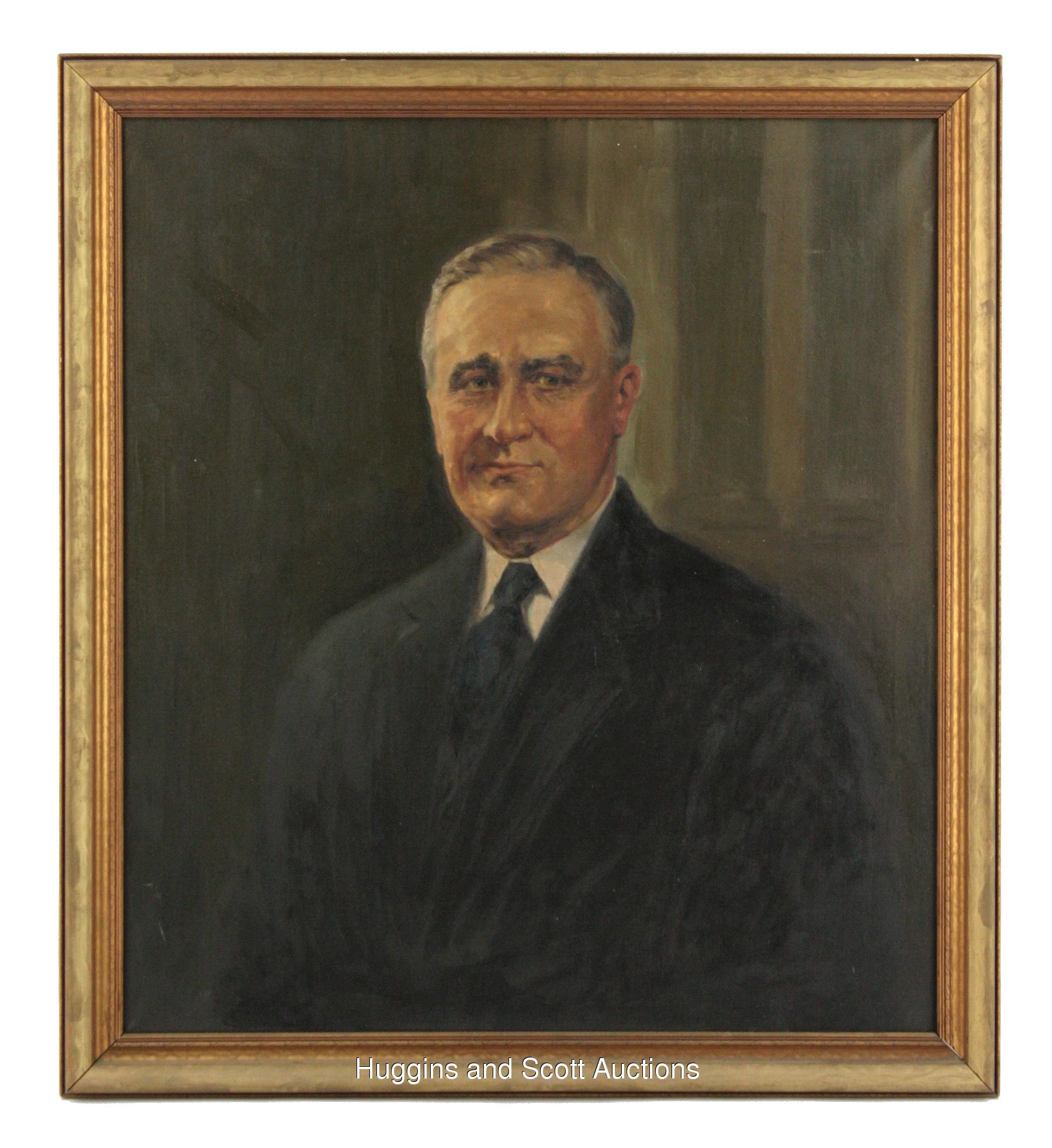 1800x1965 Original 1930s Oil Painting Of Franklin D. Roosevelt - Franklin D Roosevelt Painting