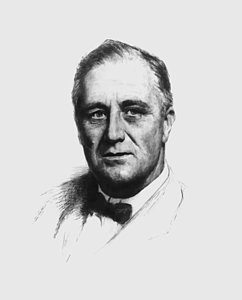 242x300 President Franklin Delano Roosevelt Paintings Fine Art America - Franklin D Roosevelt Painting