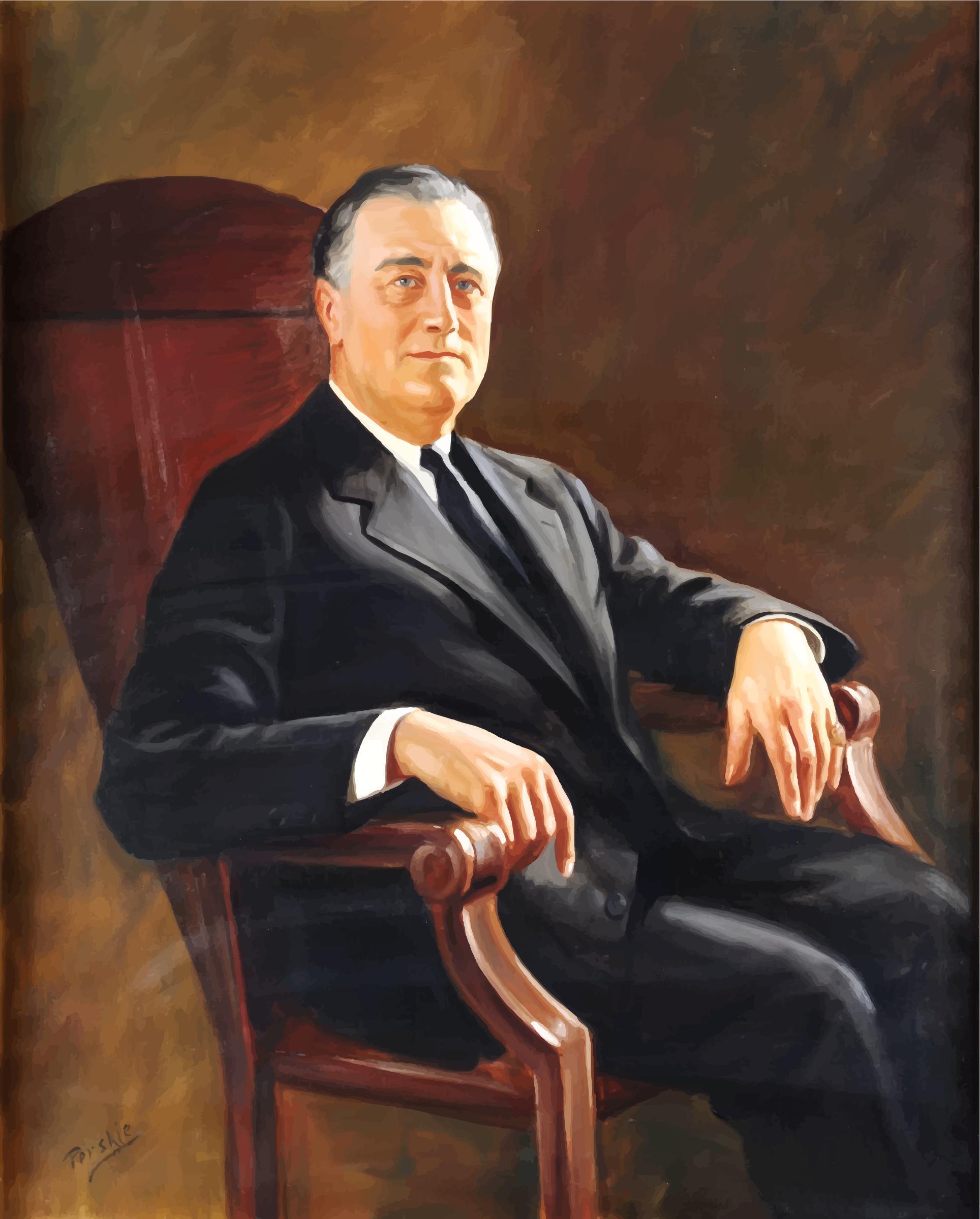 1928x2399 Fdr (Franklin Delano Roosevelt) Portrait Painting Icons Png - Franklin D Roosevelt Painting