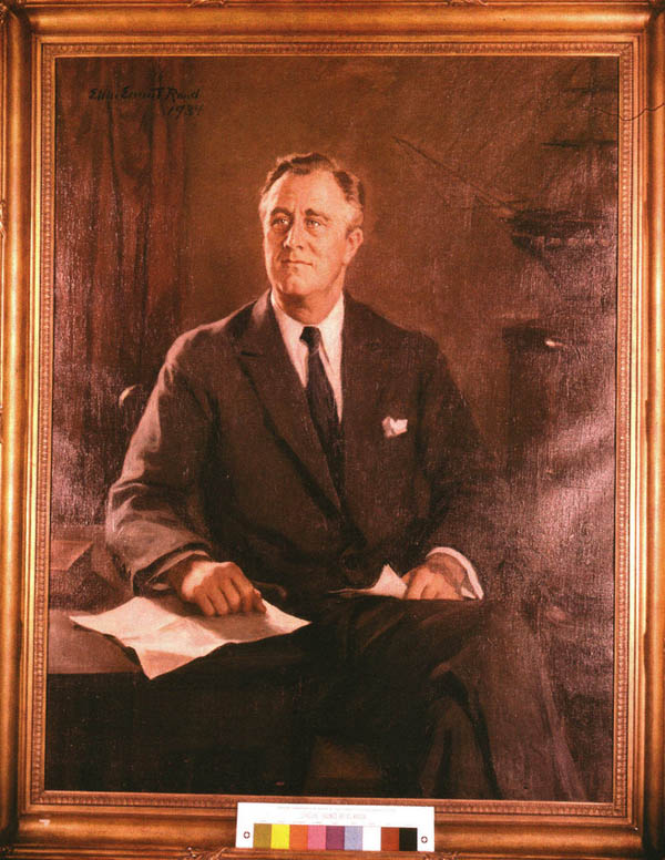 600x776 Franklin D. Roosevelt National Archives - Franklin D Roosevelt Painting