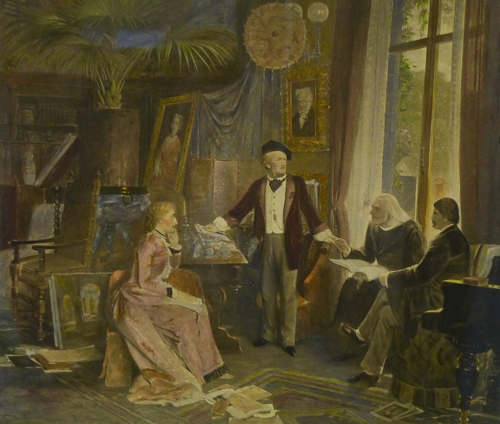 1600x1358 Liszt In Weimar - Franz Liszt Painting