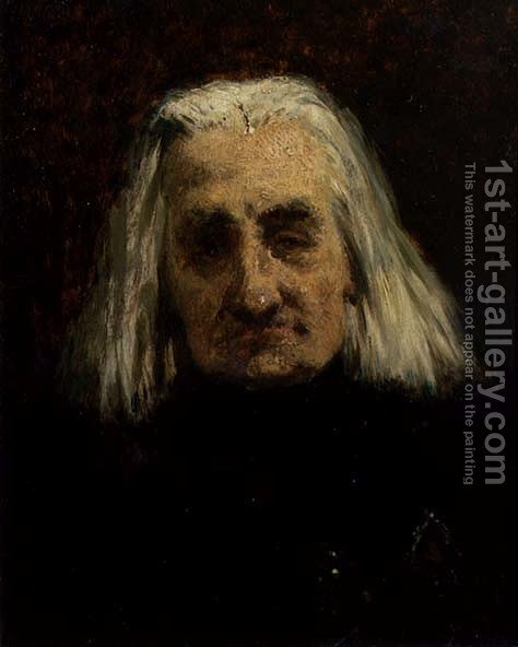 474x592 Portrait Of Franz Liszt 1811 1886 Carl Schlosser Reproduction - Franz Liszt Painting