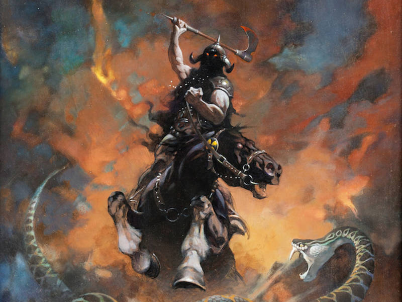 800x600 Frank Frazetta Painting Sets Record At Chicago Comic Art Auction - Frazetta Painting