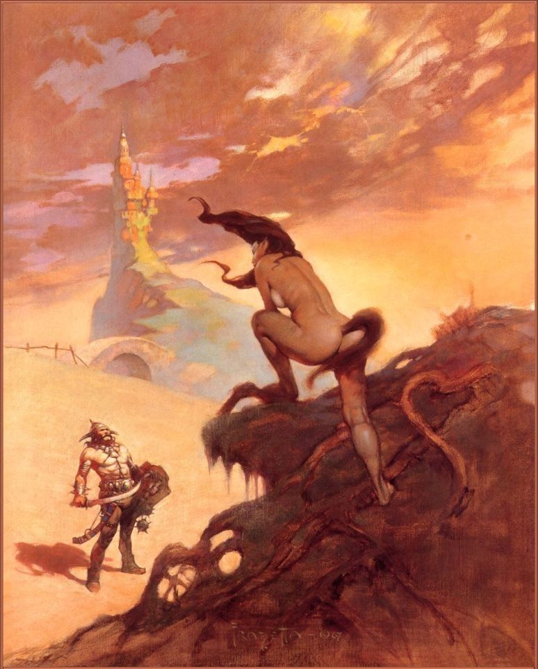 774x963 Frank Frazetta Pony Tail Painting 50% Off - Frazetta Painting