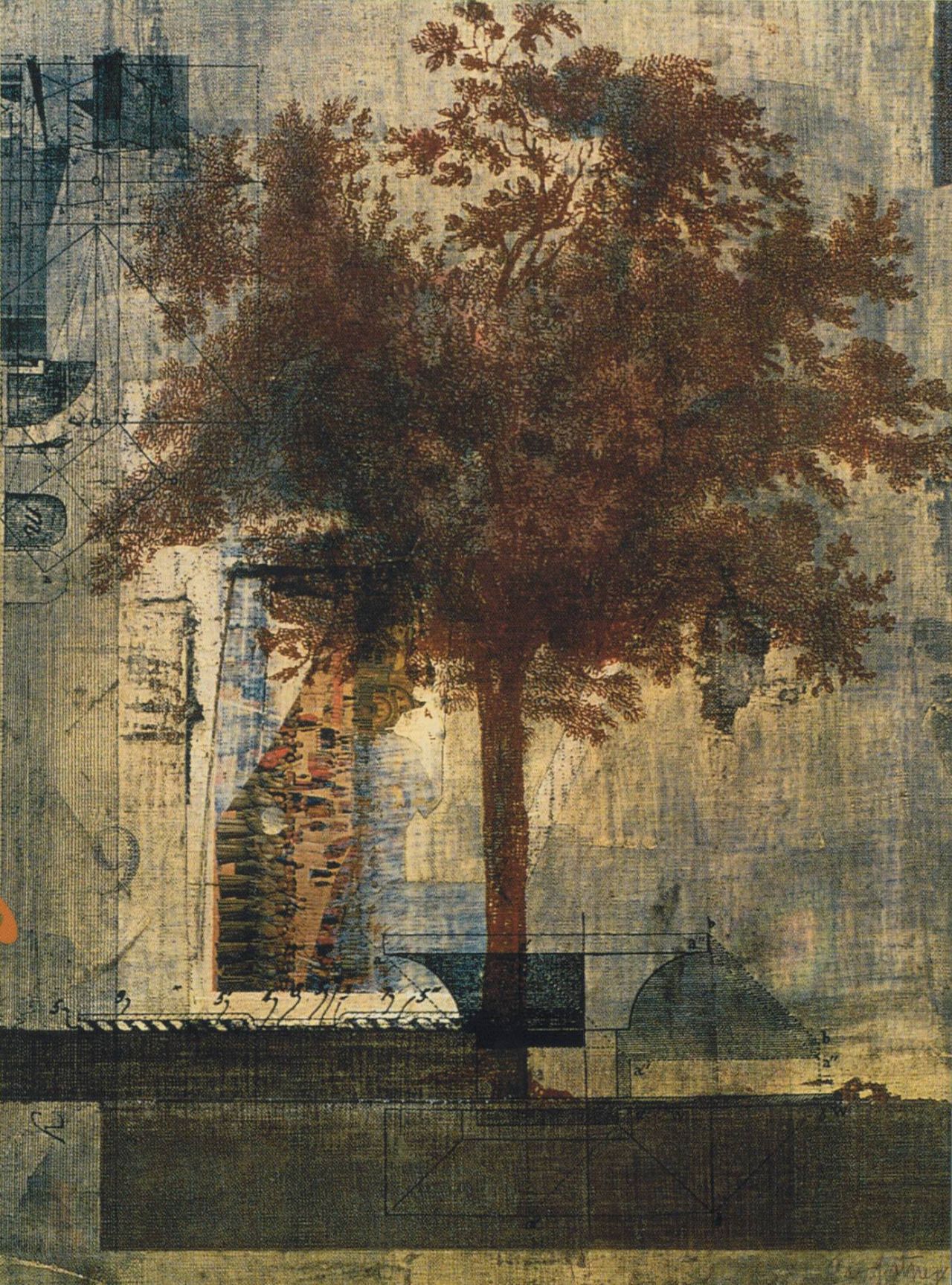 1280x1727 Fred Otnes Gather Collage, Mixed Media Collage - Fred Bear Painting