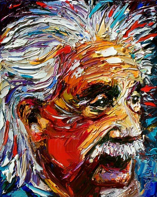 548x684 Debra Hurd Original Paintings And Jazz Art Albert Einstein - Fred Meyer Einstein Painting