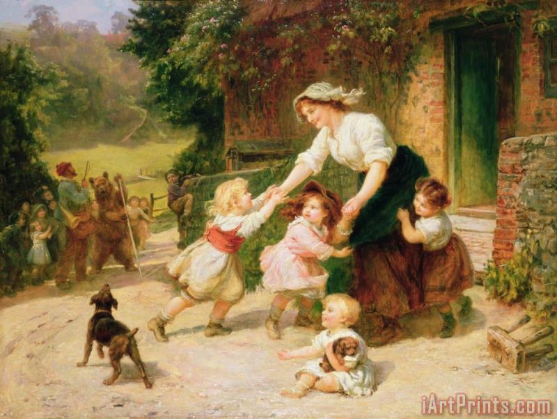 800x602 Frederick Morgan The Dancing Bear Painting - Fred Morgan Painting