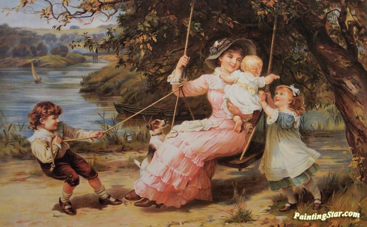 720x445 The Swing Artwork By Frederick Morgan Oil Painting Amp Art Prints - Fred Morgan Painting