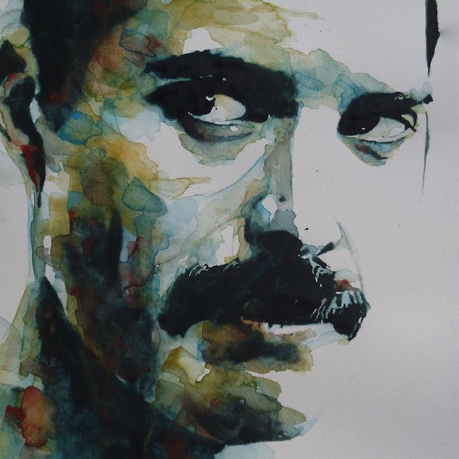 900x900 Freddie Mercury Painting By Paul Lovering - Freddie Mercury Painting