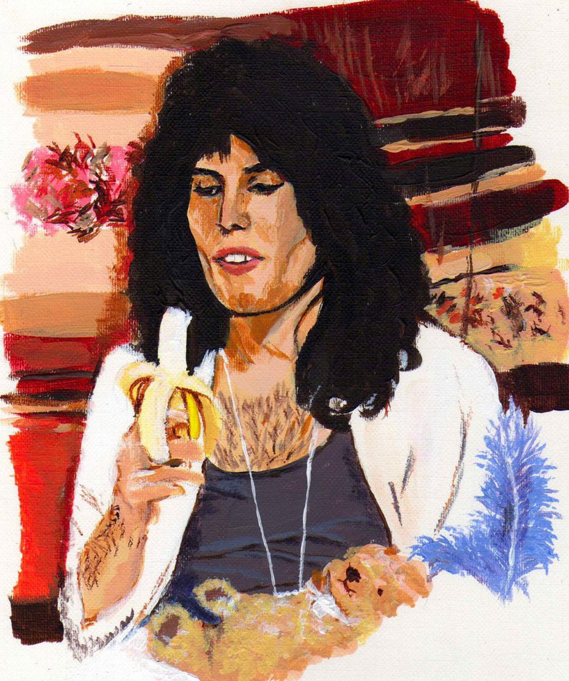 817x977 First Ever Painting Freddie Mercury's Banana By Ladycastlemaine - Freddie Mercury Painting