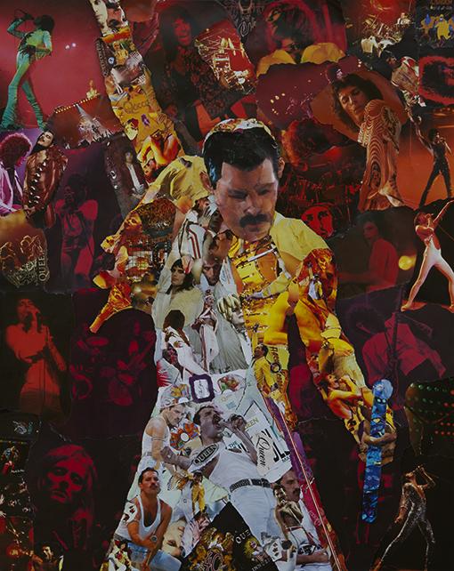 510x642 Freddie Mercury Of Queen Collage Art Multymedia - Freddie Mercury Painting