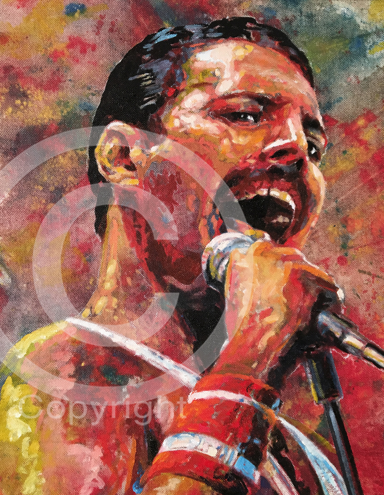 1296x1668 Tom Nollfreddie Mercury - Freddie Mercury Painting