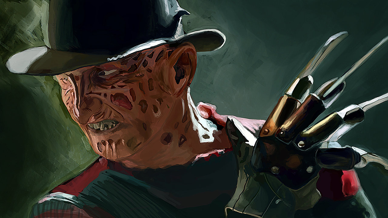 1280x720 Freddy Krueger Painting By Darren Heathfield Nightmare On Elm - Freddy Krueger Painting