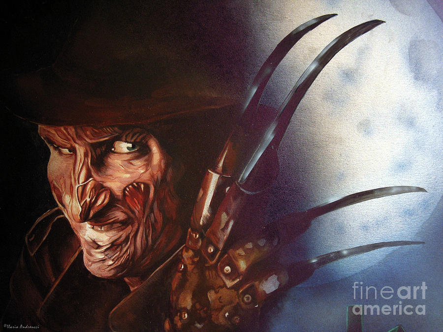 900x675 Freddy Painting By Ilaria Andreucci - Freddy Krueger Painting