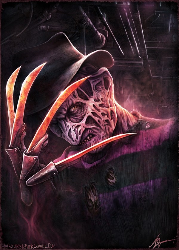 600x837 One, Two, Here's Some Freddy Krueger Art For You - Freddy Krueger Painting