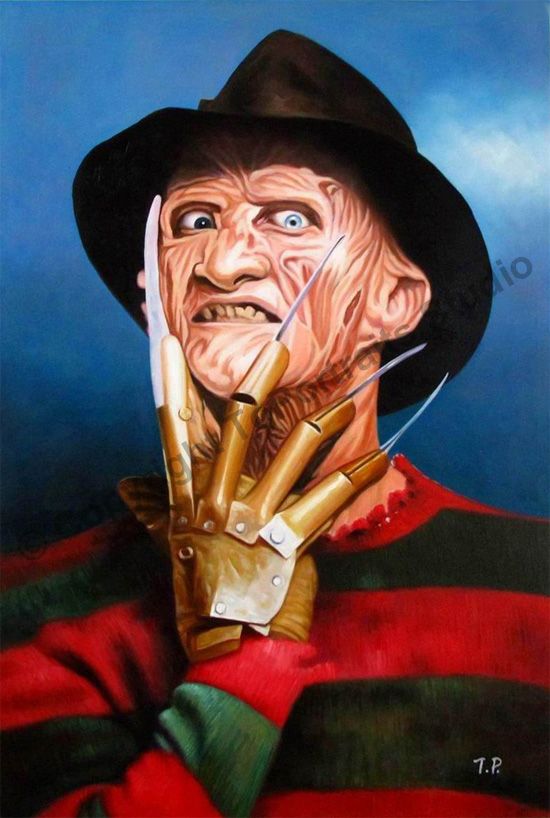 550x818 Freddy Krueger, Nightmare On Elm Street - Freddy Krueger Painting