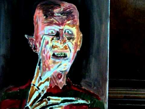480x360 Freddy Krueger A Nightmare On Elm Street Painting - Freddy Krueger Painting