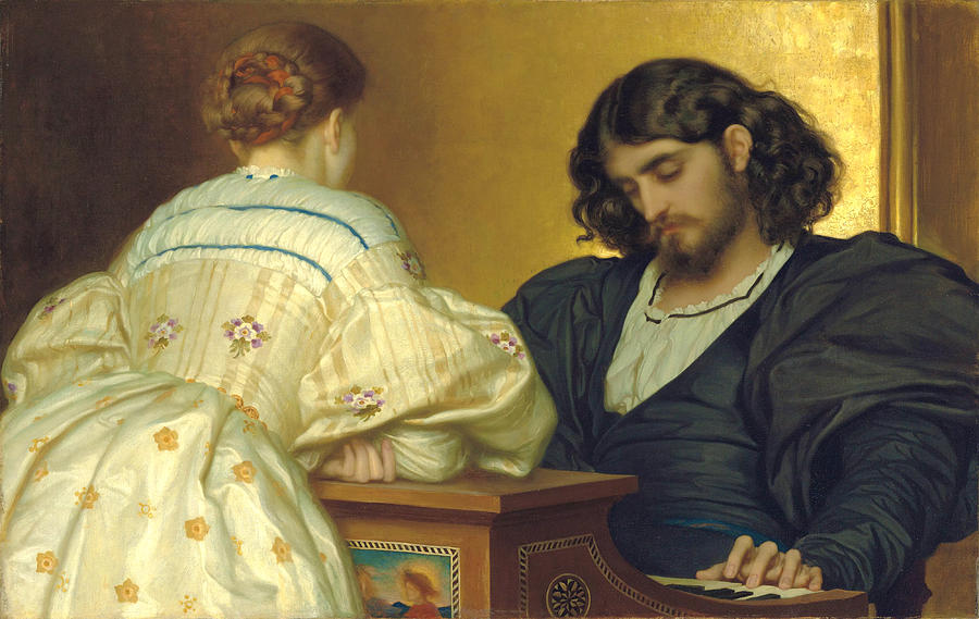900x569 Golden Hours Painting By Lord Frederic Leighton - Frederic Leighton Painting