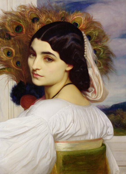 436x600 Pavonia 1859 Painting Frederic Leighton Oil Paintings - Frederic Leighton Painting