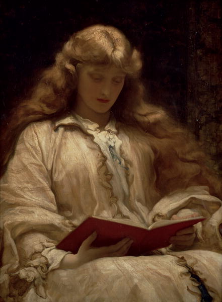 441x600 The Maid With The Golden Hair 1895 Painting Frederic Leighton - Frederic Leighton Painting