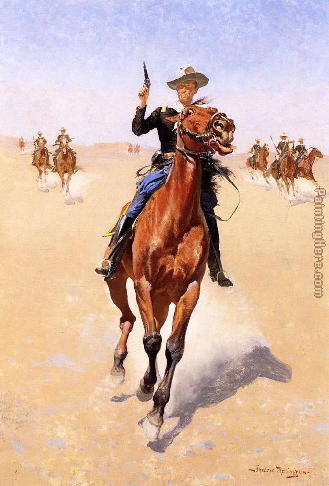 663x980 Frederic Remington The Trooper Painting Anysize 50% Off - Frederic Remington Painting