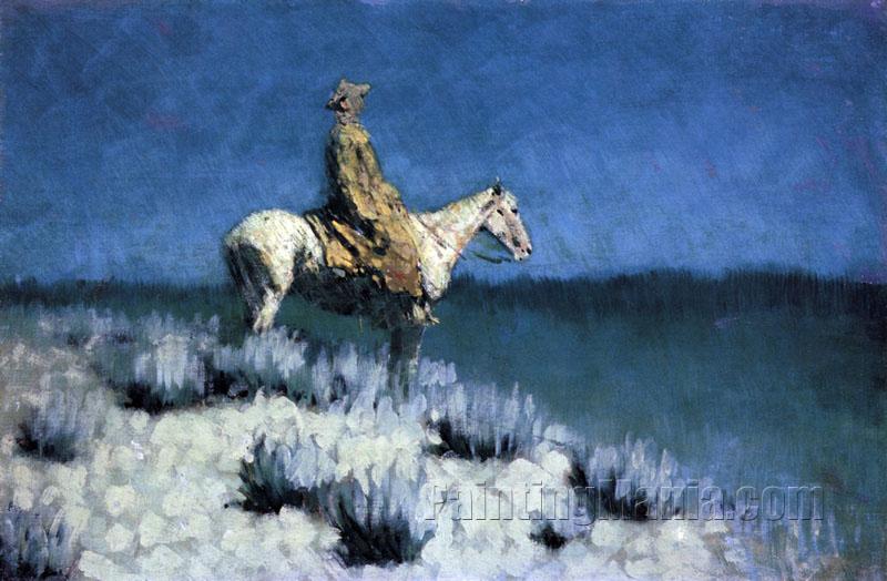800x524 Night Rider - Frederic Remington Painting