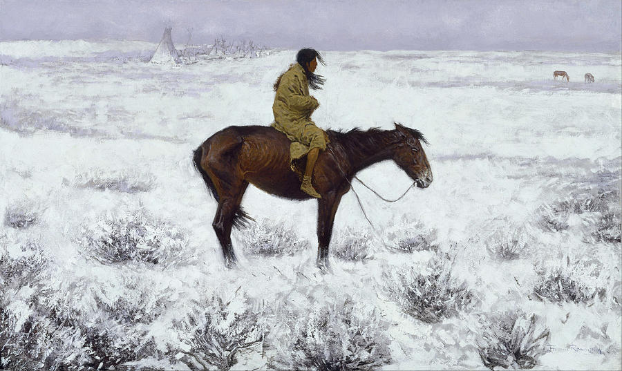 900x537 The Herd Boy Painting By Frederic Remington - Frederic Remington Painting