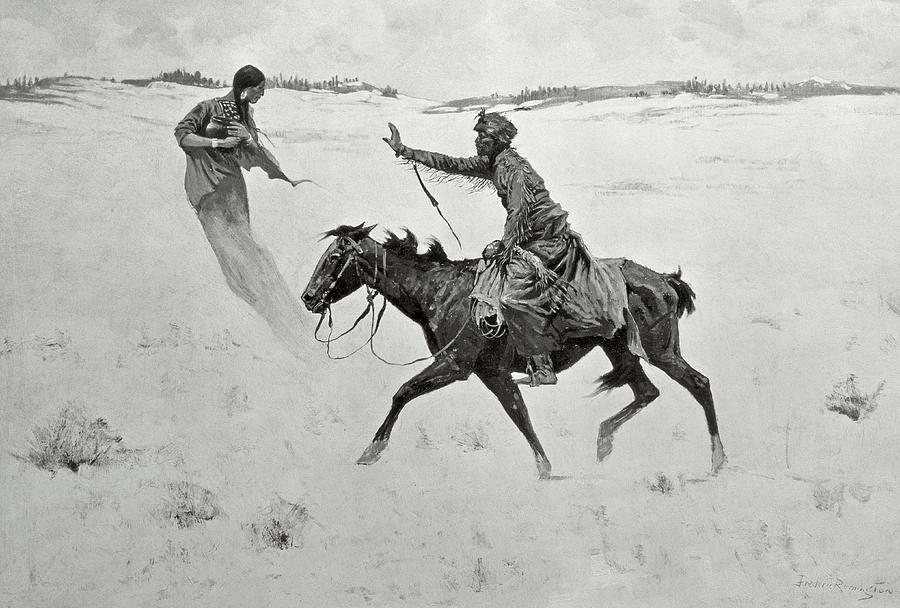 900x608 The Vision Painting By Frederic Remington - Frederic Remington Painting