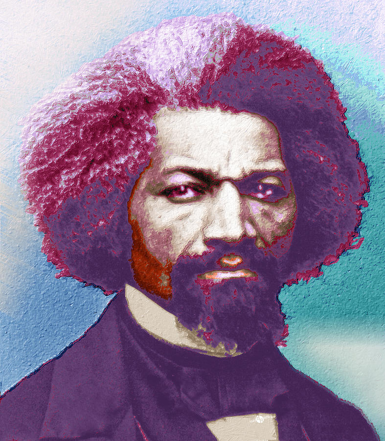 787x900 Frederick Douglass Painting In Color Pop Art Painting By Tony Rubino - Frederick Douglass Painting