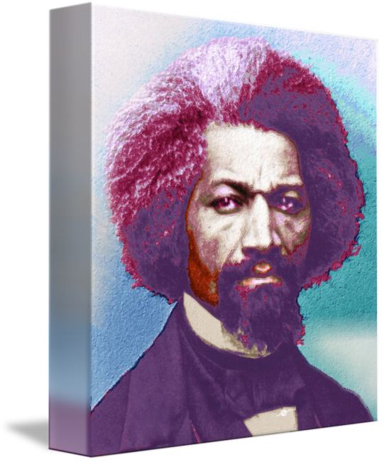 538x650 Frederick Douglass Painting In Color Pop Art By Tony Rubino - Frederick Douglass Painting