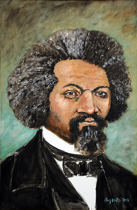 476x730 Frederick Douglass Oil Painting Frank Argento - Frederick Douglass Painting