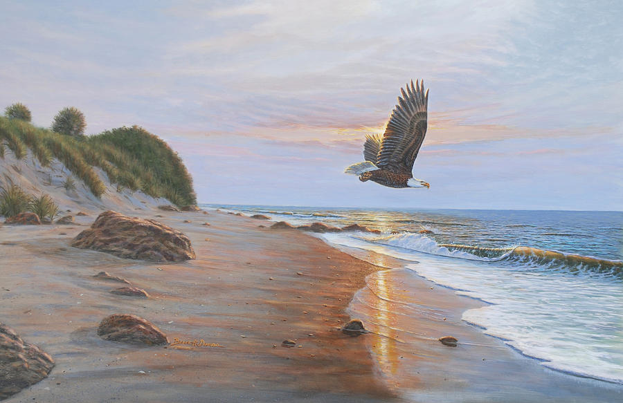 900x583 Free Bird Painting By Bruce Dumas - Free Bird Painting