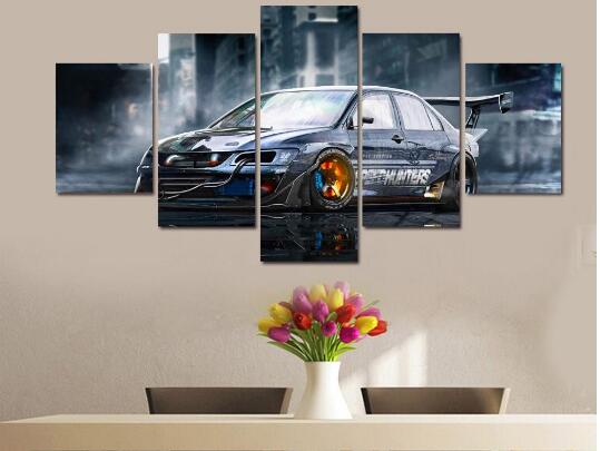 539x405 Framed Printed Modified Car Painting Children's Room Decor Print - Free Car Painting