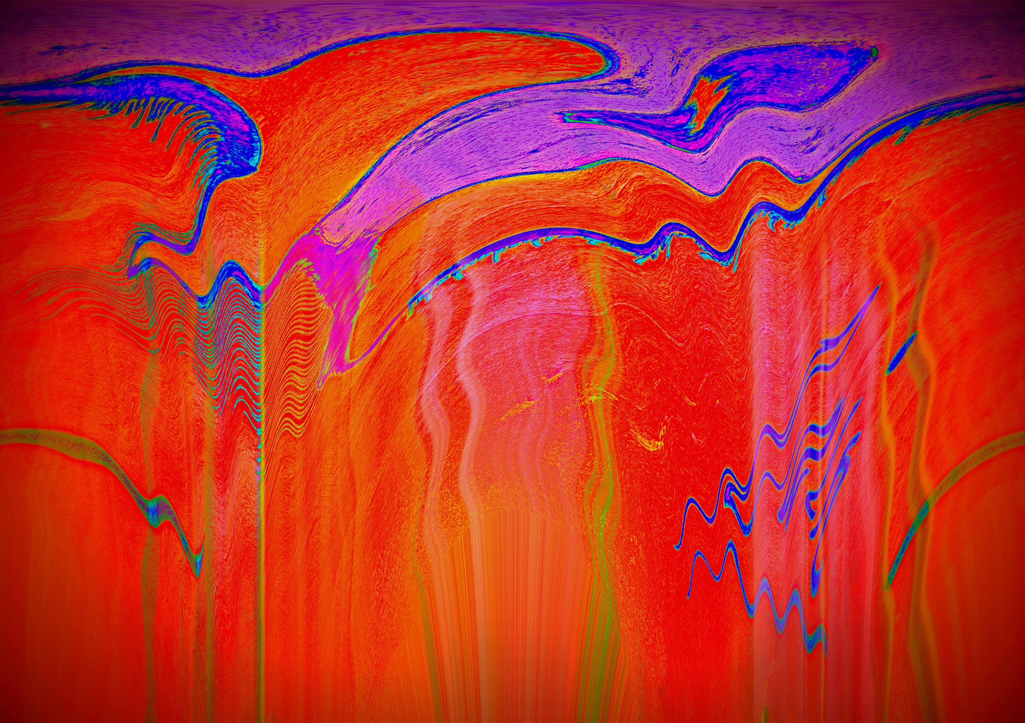 3962x2798 Free Images Creative, Flower, Red, Color, Painting, Background - Free Computer Painting