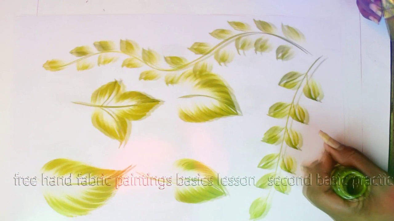 1280x720 Free Hand Painting Basic Leaves Design Composition More Designs - Free Painting Design