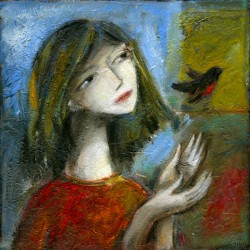 250x250 Paintings Depicting Young Girls In Various Poses. - Free Painting For Girls