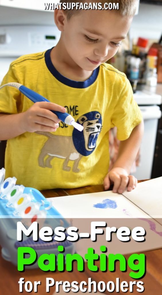 565x1024 How To Do Preschool Painting Time Without The Mess - Free Painting For Preschoolers