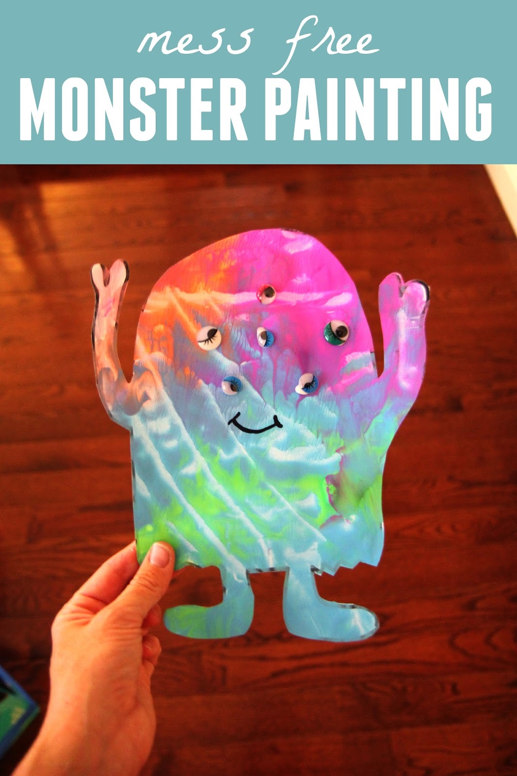 1066x1600 Toddler Approved! Mess Free Monster Painting - Free Painting For Preschoolers