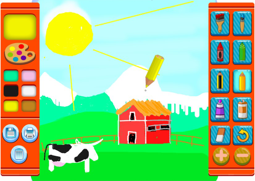 826x587 Gallery Free Paint Online For Kids, - Free Painting Games