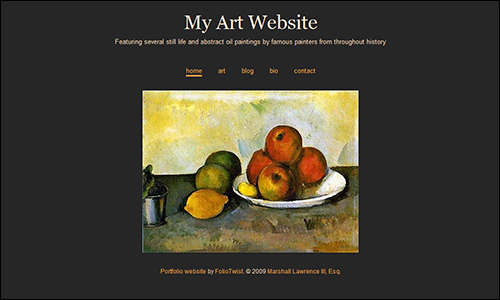 500x300 Minimalist Art Website Design Now Available From Foliotwist - Free Painting Websites