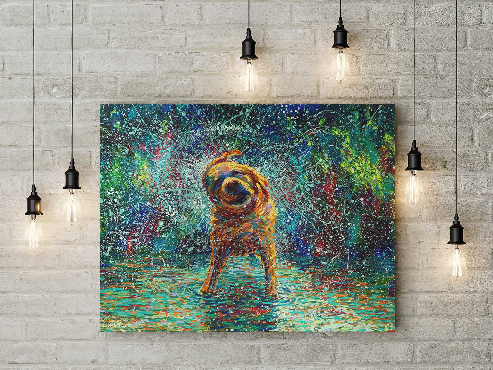 1600x1200 Free Canvas Wall Painting Mockup Psd - Free Pictures To Painting